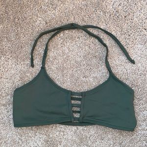 Midori Olive Green Bikini Top